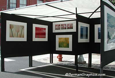 Gary San Pietro's art show booth