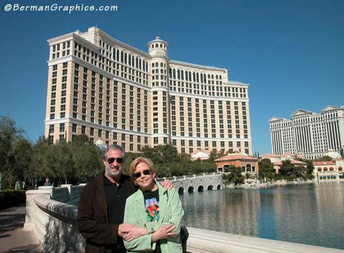 Mary and Larry Berman at the Bellagio Hotel in Las Vegas