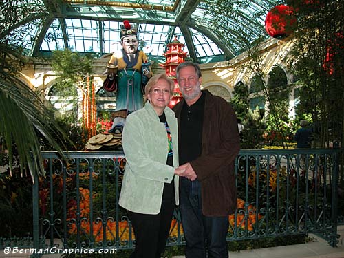 Mary and Larry Berman at the Bellagio Hotel in Las Vegas