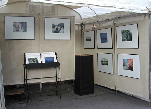 My booth slide from the summer 2001 art shows
