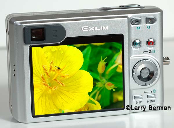 Casio EX-Z55 overly large LCD is perfect for slide shows