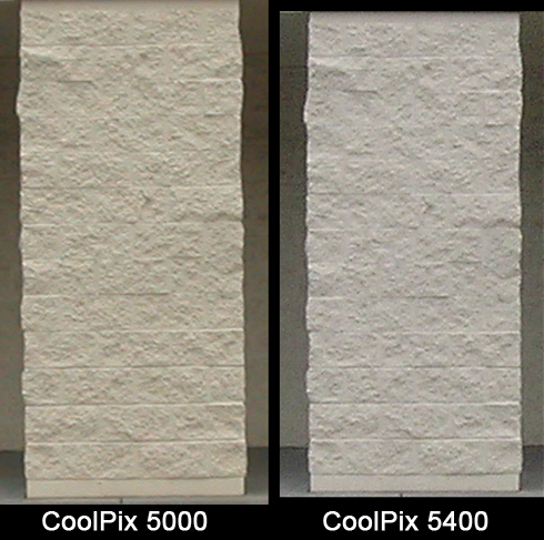 CoolPix 5400 sharpness comparison test 