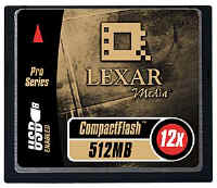 Lexar 512 Meg CompactFlash Card
