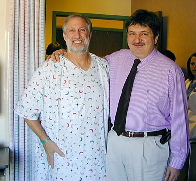 Larry with Dr. Philip Caushaj