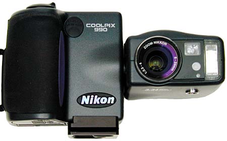 Kirk Photo quick release plate on my Nikon CoolPix 990